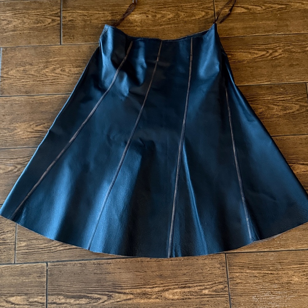 SOLD Spiegel Midnight Black A-Line Skirt